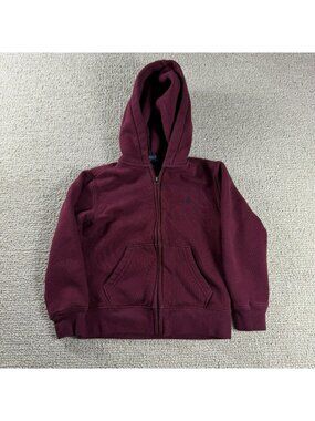 Polo Ralph Lauren Full Zip Hooded Jacket Maroon Toddler Size 5